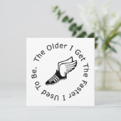 De verjaardag van de Runner Kaart (Staand voorkant)