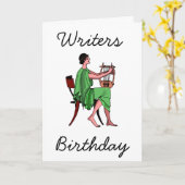 De Verjaardag van de schrijver Kaart (Gele Bloem)