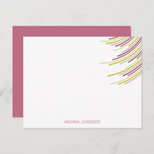 De Verjaardag van de Strepen eenentwintigste van Bedankkaart (Voorkant / Achterkant)