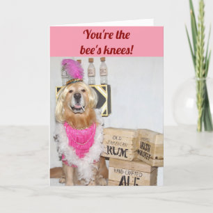 De Verjaardag van de Vin van het golden retriever Kaart