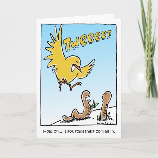 De Verjaardag van de Vogel van de tjilpen Kaart (Voorkant)