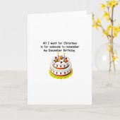 De Verjaardag van december Kaart (Gele Bloem)