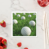 De verjaardag van een golfer vieren servet (Insitu)