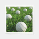 De verjaardag van een golfer vieren servet (Voorkant)