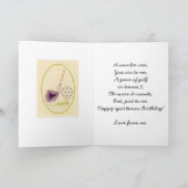 De Verjaardag van een Golfspeler Kaart (Binnen)