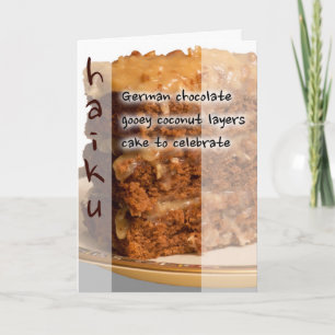 De Verjaardag van haiku's Kaart