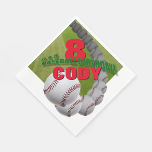 De Verjaardag van het honkbal - de SERVETTEN van