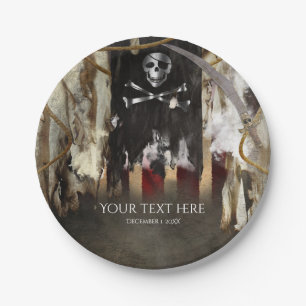 De Verjaardag van het Thema van de piraat of de Papieren Bordje