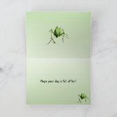 De Verjaardag van Katydid Kaart (Binnen)