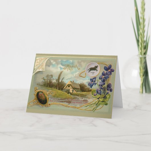 De Verjaardag van maart Kaart (Voorkant)