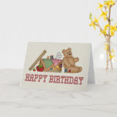 De Verjaardag van Stitchers Kaart (Gele Bloem)