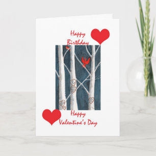 De verjaardag van Valentijn Feestdagen Kaart