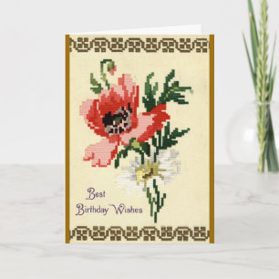 De verjaardag wenst Vintage 1911 Kaart