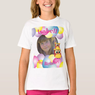 De verjaardagsballons van de foto t-shirt