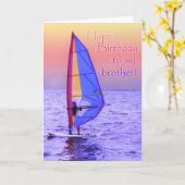 De verjaardagskaart van de broer kaart (Gele Bloem)