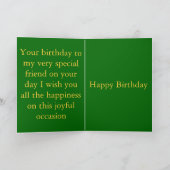 De verjaardagsKaart van de vriend Kaart (Binnen)