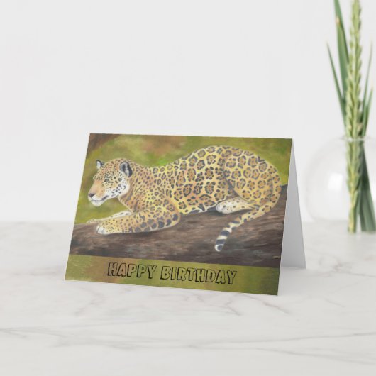 De verjaardagskaart van Jaguar Kaart (Voorkant)