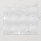 De verjaardagspartij van de begroting zilver blauw (Achterkant)