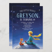 De verjaardagsuitnodiging van de kleine prins. Jon Kaart (Voorkant / Achterkant)