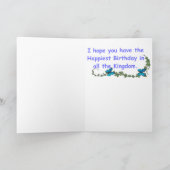 De verjaardagswenskaart van de prinses kaart (Binnen)