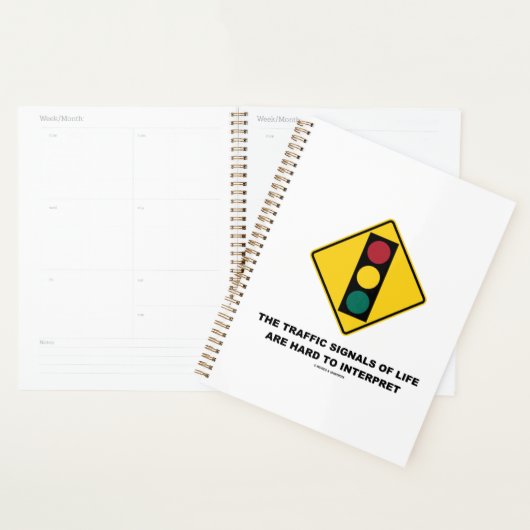 De verkeerssignalen van het leven zijn moeilijk te planner (Display)