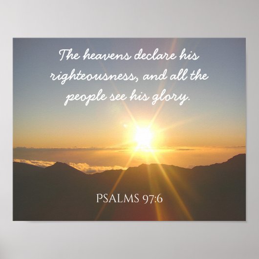 De verklaring van de Heavens — Art poster — Psalms (Voorkant)