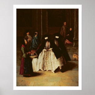 De verkoper van parfum (olie op canvas) (zie ook 1 poster