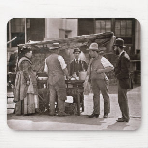 De verkoper van Shellfish uit 'Street Life in Lond Muismat