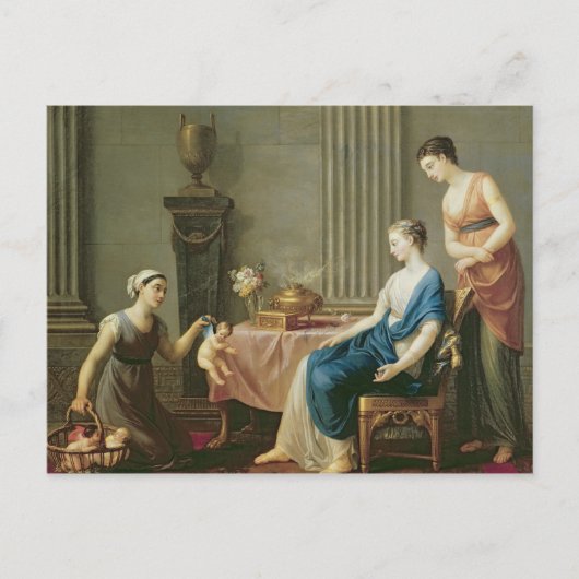 De verkoper van Vergroeten, 1763 Briefkaart (Voorkant)