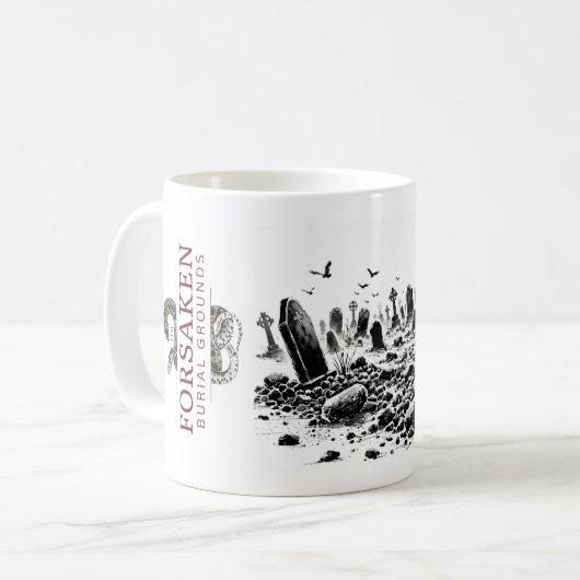 De verlaten begraafplaatsen koffiemok (Voorkant links)