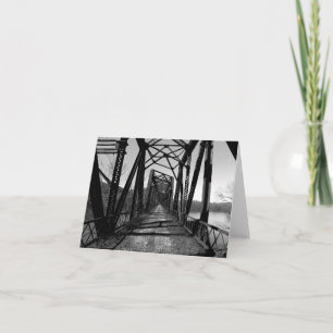 De verlaten van de rr- Brug Kaart van de b/w- Nota