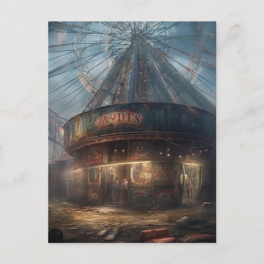 De Verlaten Verlaten Kermis Briefkaart (Voorkant)