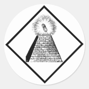 De verlichting ronde sticker