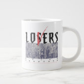 De verliezers blijven bij elkaar extra grote beker (Rechts)