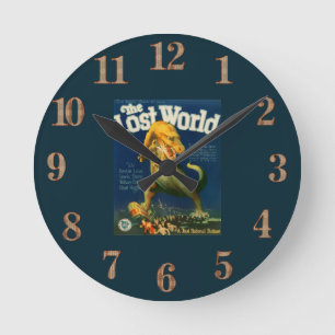 De verloren wereld wandklok ronde klok