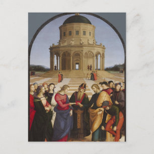 De Verloving van de Maagd Maria door Raphael Briefkaart