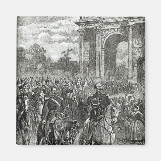 De vermelding Napoleon III en Victor Emmanuel Magneet (Voorkant)