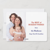 De Vermont Behandelde Kerstkaart van de Sjabloon (Achterkant)