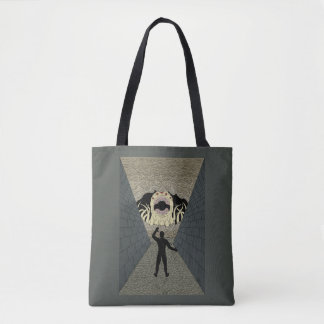 De Vernietiger Komt Weirde Horror Kunst Draagtas