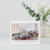 De vernietiging van Tea in Boston Harbour Briefkaart (Staand voorkant)