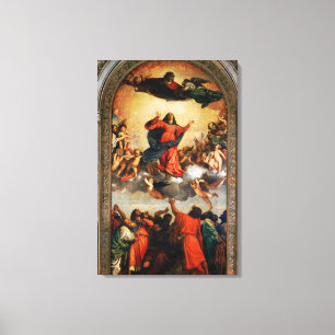 De veronderstelling van de maagd, 1516-18 canvas afdruk