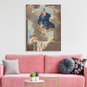 De veronderstelling van de maagd canvas afdruk (Insitu (Woonkamer))