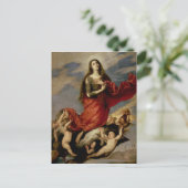 De veronderstelling van Mary Magdalene, 1636 Briefkaart (Staand voorkant)