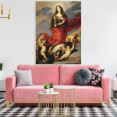De veronderstelling van Mary Magdalene, 1636 Canvas Afdruk (Insitu (Woonkamer))