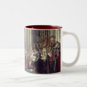 De veroordeling van de keizer Napoleon Tweekleurige Koffiemok