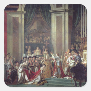 De veroordeling van de keizer Napoleon Vierkante Sticker