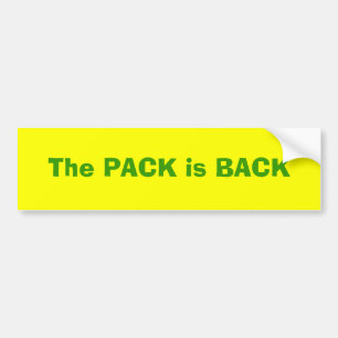 De VERPAKKING is terug Bumpersticker