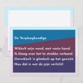 De Verpleegkundige Bedankkaart (Voorkant / Achterkant)