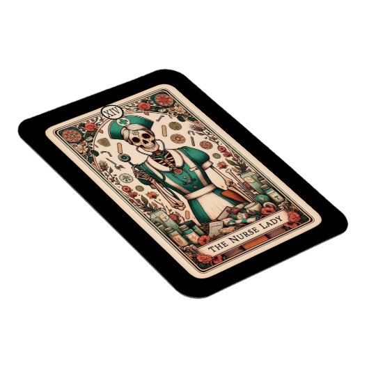 De Verpleegster Lady Tarot Kaart Magnet Magneet (Rechterzijde)