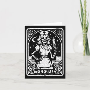 De Verpleegster Skelet Tarotkaart Funny Nursing Rn Kaart